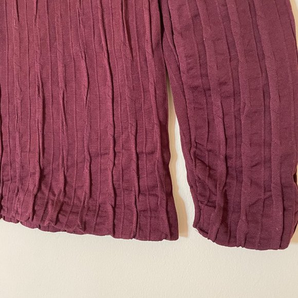 Burgundy soft blouse, Top with scrubbed material ✿ - Picture 7 of 10